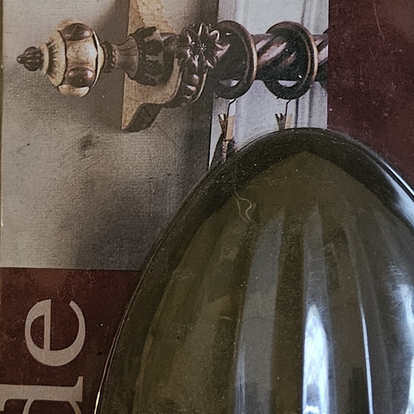 Accolade Designer Collection Delphine Finial Sienna Glaze Curtain Hold Back NIP - Picture 3 of 5